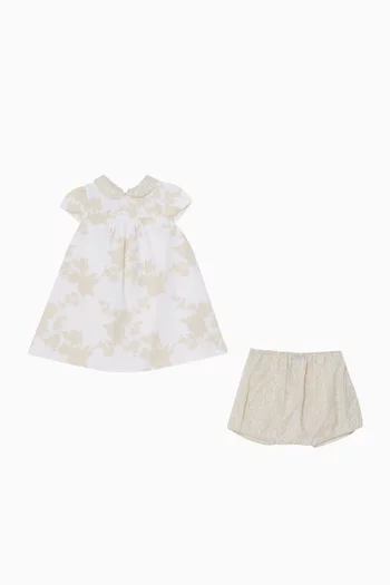 Floral Dress in Cotton-poplin