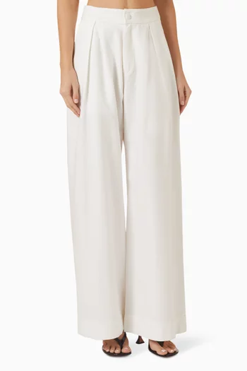 Meadow Wide-leg Pants in Linen
