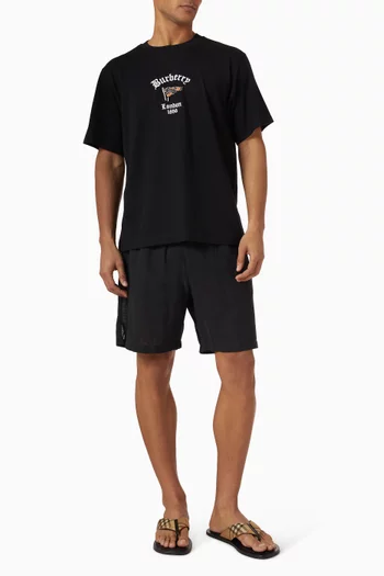 Check Flag T-shirt in Cotton