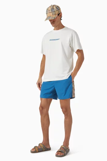 Check-trim Swim Shorts