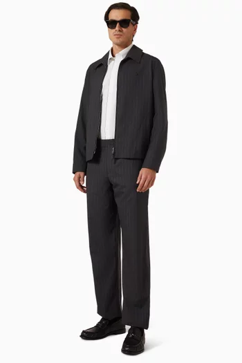 Trevor Pinstriped Pants in Wool