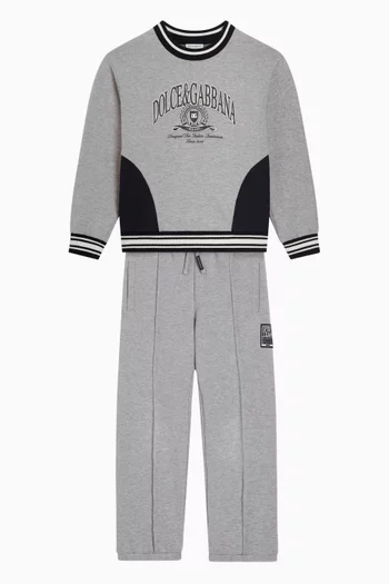 Logo Trousers in Cotton Fleece
