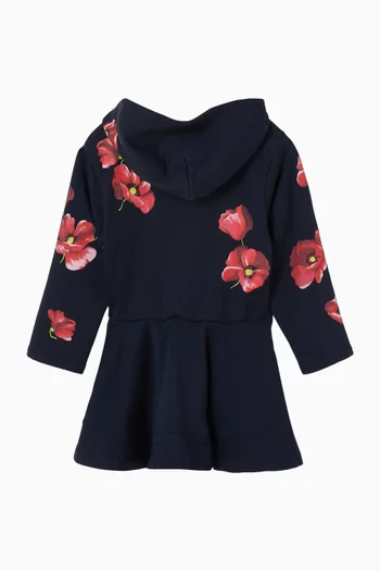 Poppy-print Dress in Cotton