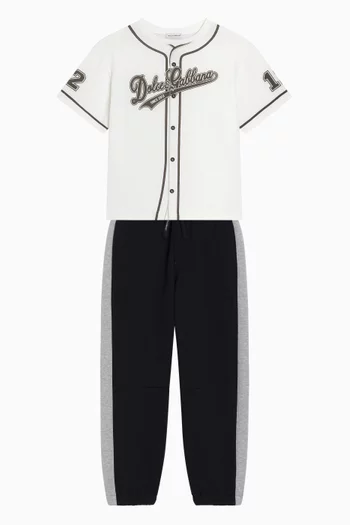 Logo Sweatpants in Cotton Fleece