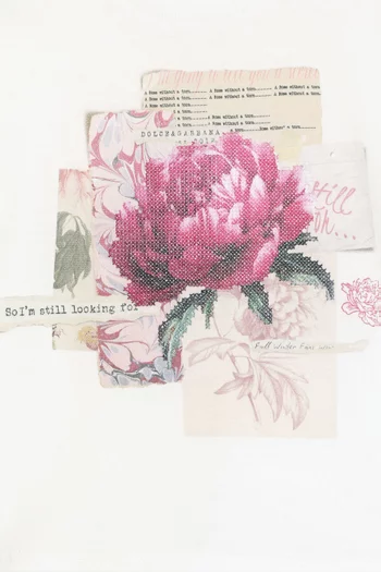 Peony-printed T-Shirt in Jersey