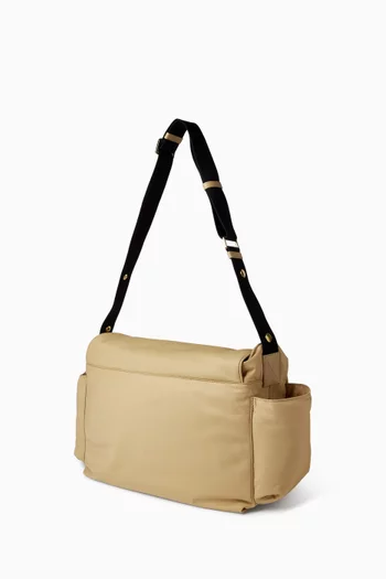 Logo Changing Bag in Nylon & Calfskin