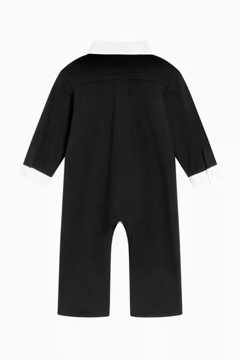 Bow Tie Romper in Cotton