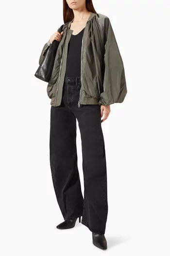 Raffi Bomber Jacket in Nylon