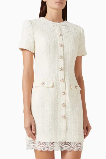 Tailored Mini Dress in Bouclé