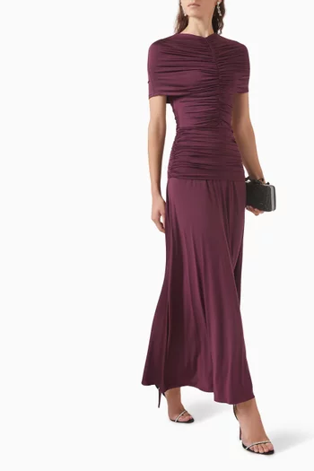 Gathered Dress in Jersey