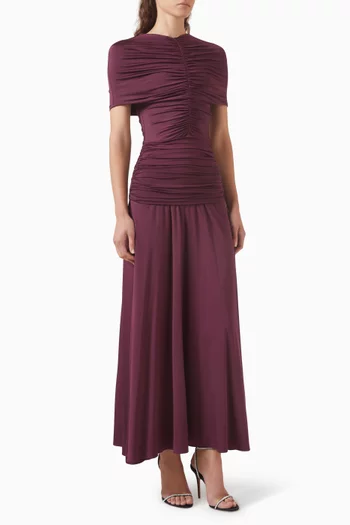 Gathered Dress in Jersey
