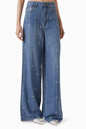 Wide-leg Jeans in Lyocell Denim