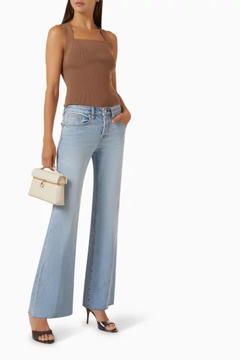 Strappy Tank Top in Rib-knit