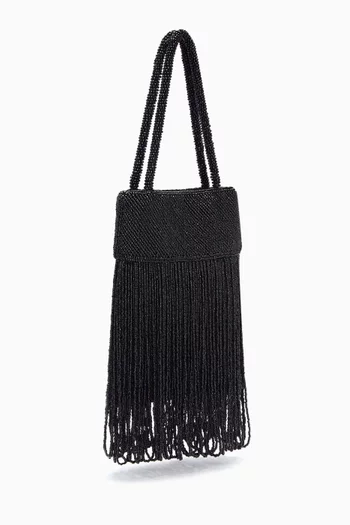Mini Valentina Beaded Top-handle Bag