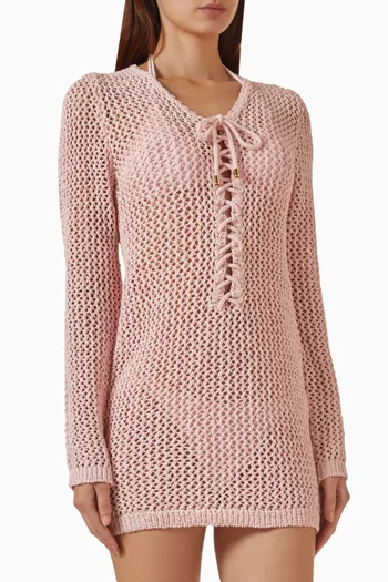 Corossol Mini Dress in Petit Crochet