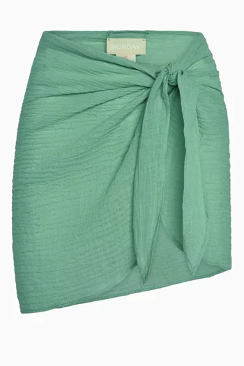 South Beach Sarong in Crinkle Linen