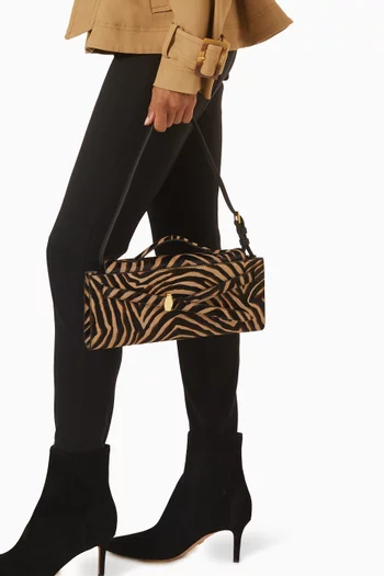 Ziger Dash Clutch in Calf Hair