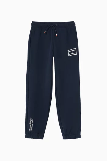 Outline Flag Sweatpants in Cotton