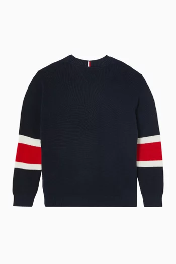 Graphic Sweater in Cotton