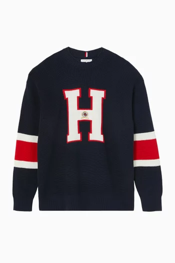 Graphic Sweater in Cotton