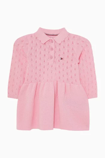 Pointelle Knitted Dress