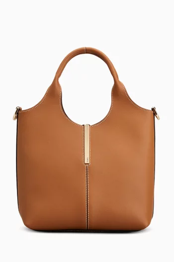 Mini Shopping Bag in Leather