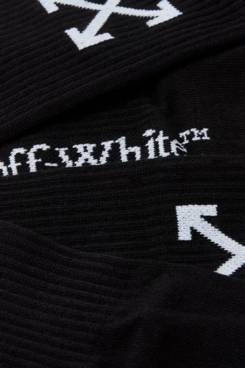 Arrow Mid Calf Socks in Cotton-blend