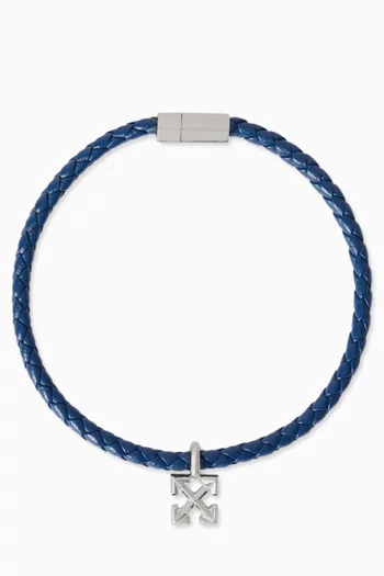 Arrow Bracelet in Leather & Brass