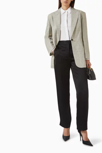 Structured Blazer in Wool-blend