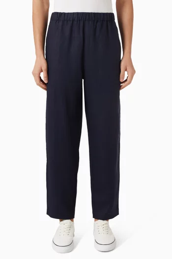 Tapered Pants in Linen