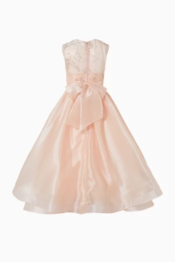 Embellished Ruffle Dress in Tulle