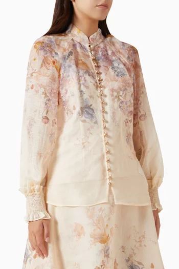 Ascent Blouse in Linen Blend