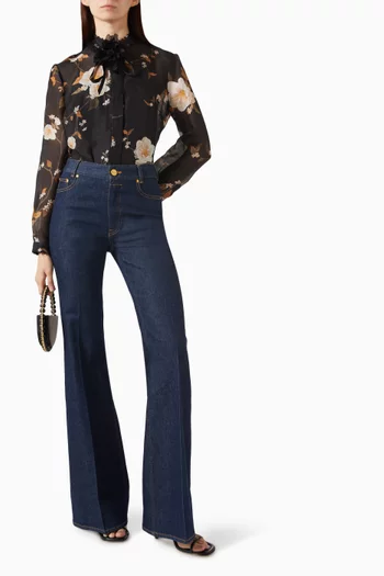 Ascent Embellished Shirt in Linen Blend