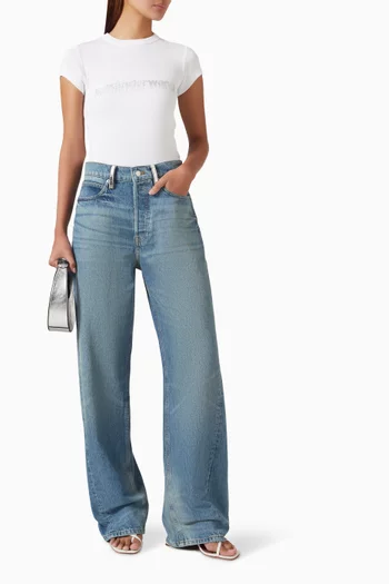 Float Crystal Jeans in Denim