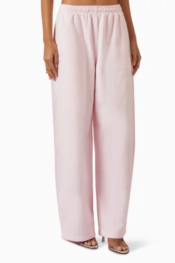 Logo Print Relaxed Sweatpants in Cotton