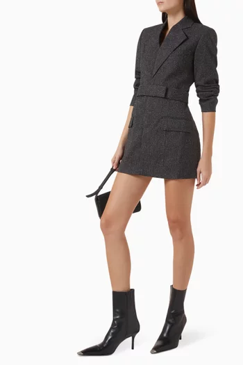 Mini Blazer Dress in Tweed