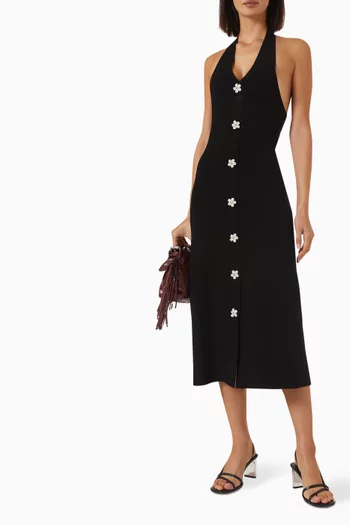 Ripearlane Halterneck Midi Dress