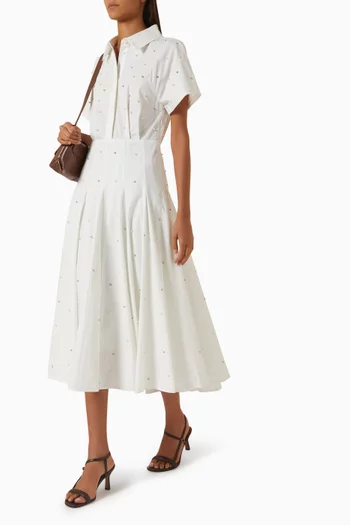 Embellished Dress in Cotton