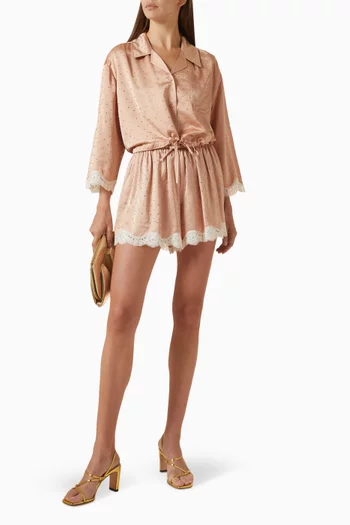Limone Rhinestone-embellished Shorts
