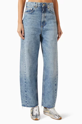 Gaston Barrel Jeans in Denim