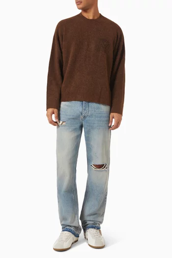 Heaton Distressed Jeans in Denim