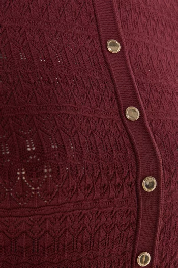Cropped Cardigan in Knit