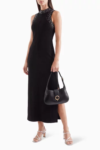Embellished Maxi Dress in Knit