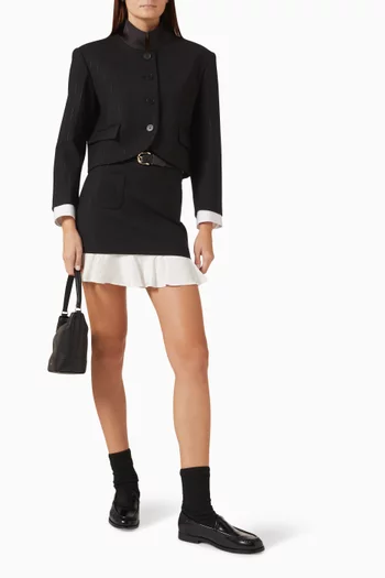 Portivana Cropped Striped Jacket