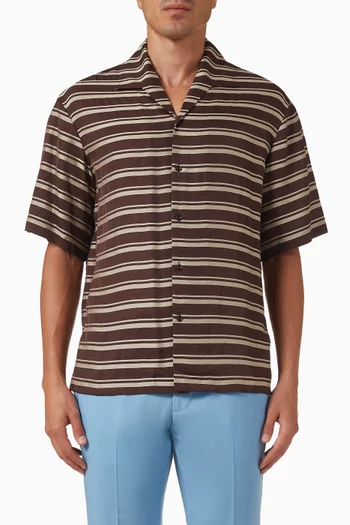 Striped Shirt in Satin