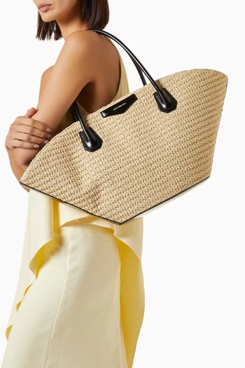 Small Antigona Tote Bag in Raffia