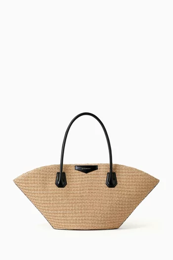 Small Antigona Tote Bag in Raffia