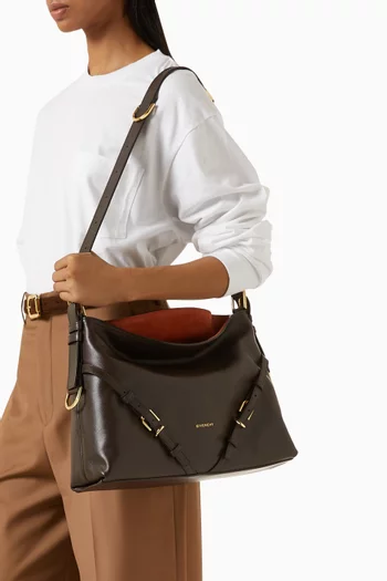 Medium Voyou Tote Bag in Leather