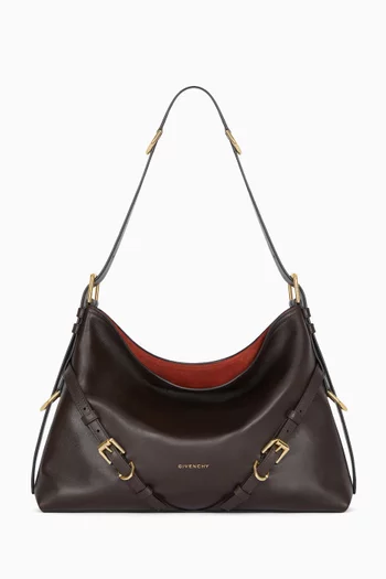 Medium Voyou Tote Bag in Leather