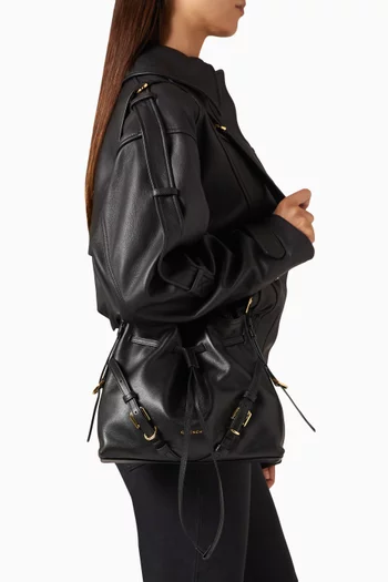 Small Voyou Bucket Bag in Leather
